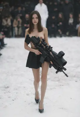 Snow Runway Sniper Fashion Show