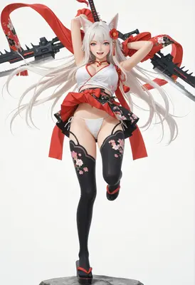 Fox Spirit Warrior with Mechanical Blades