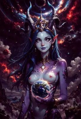 Celestial Goddess Holding the World