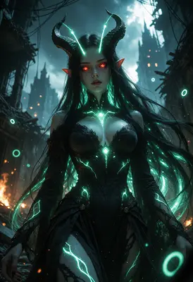 Demon Queen of the Neon Ruins