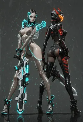 Cybernetic Warriors in Tactical Gear