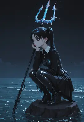 Gothic Guardian of the Dark Sea