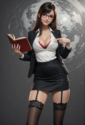 Stellar Scholar in Professional Attire