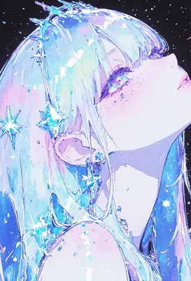 Celestial Crystal Maiden Starlight Portrait