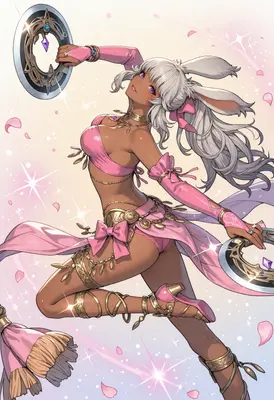 Graceful Viera Dancer in Pink