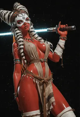 Tribal Alien Warrior with Plasma Blade
