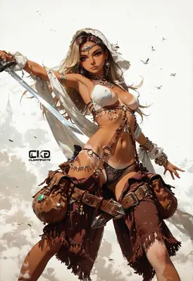 Desert Warrior in Radiant Light