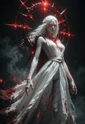 Ethereal Goddess of Crimson Decay