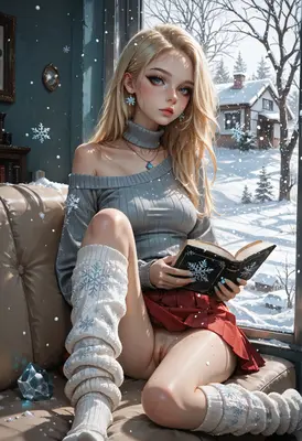 Winter Reading by the Window