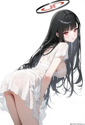 Ethereal Angel in Sheer White Lingerie