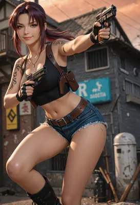 Dual Wielding Mercenary in Action