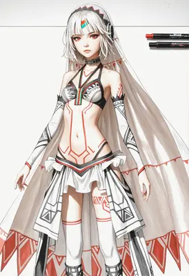 Tribal Priestess in Ceremonial Attire