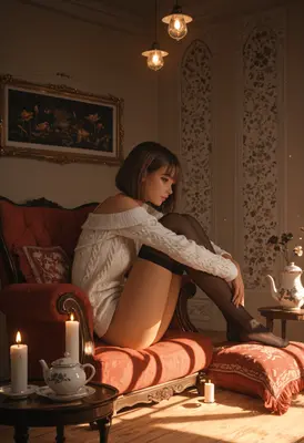 Cozy Evening in Candlelight