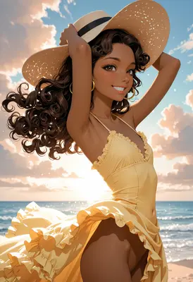 Sun-Kissed Beauty at the Beach