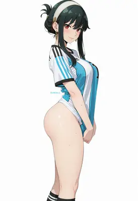 Yor Forger in Soccer Jersey