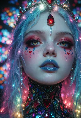 Ethereal Princess with Stained Glass Crown