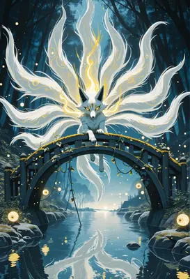 Ethereal Nine Tailed Fox Spirit