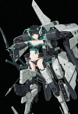 Armored Archer with Mechanical Exoskeleton