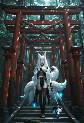 Kitsune Guardian of the Torii Gates