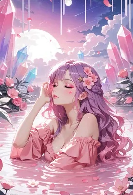 Serene Maiden in Crystal Waters