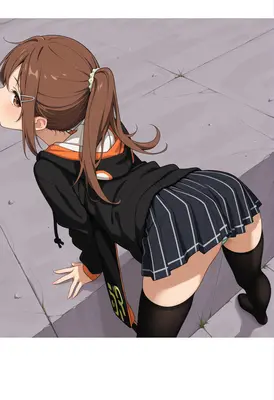 Anime Girl in Playful Pose