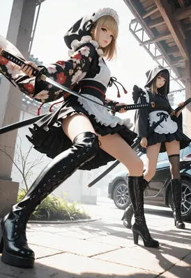 Dual Maid Samurai Warriors