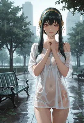 Yor Forger in the Rain