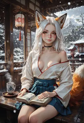 Fox Spirit Reading in Winter