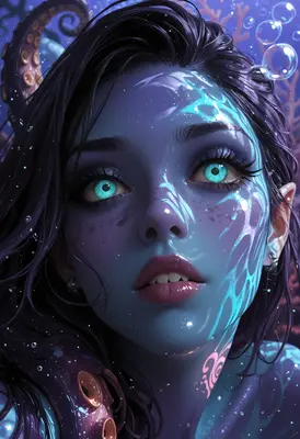 Mystical Deep Sea Siren Portrait