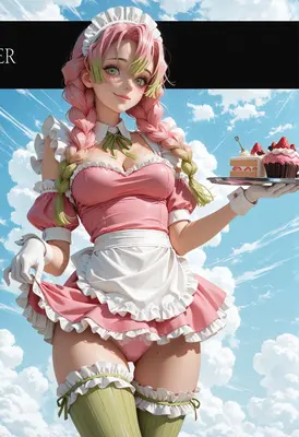 Sweet Maid Serving Strawberry Treats