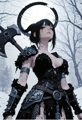 Shadow Warrior in the Frozen Woods