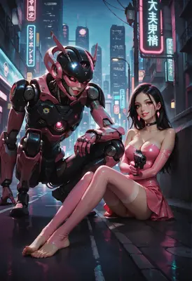 Cybernetic Guardian and Pink Mercenary