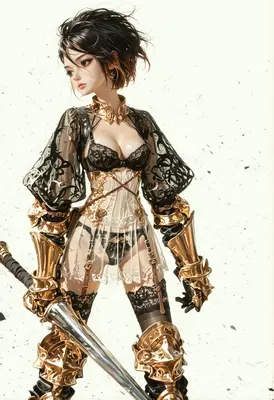 Gilded Warrior in Ethereal Armor