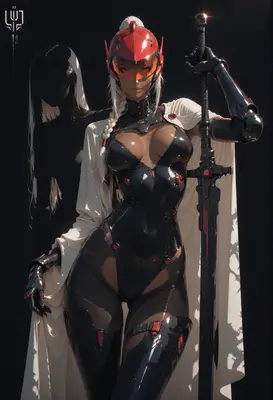 Cybernetic Warrior with Shadow Spirit