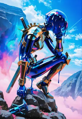 Melting Chrome Warrior on High Peaks