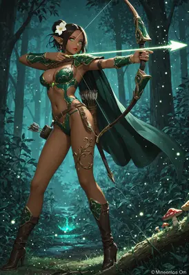 Elven Archer in the Enchanted Forest
