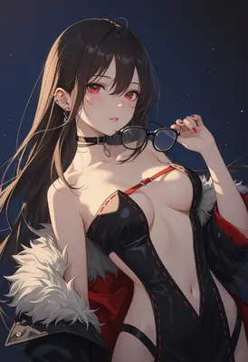 Stylish Girl in Edgy Attire