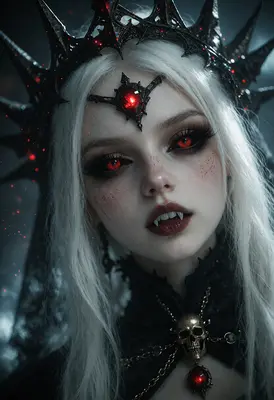 Vampire Queen with Crimson Crown