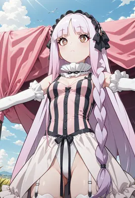 Pastel Maid Under the Summer Sky