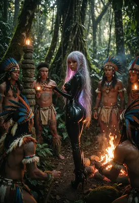 Mysterious Traveler in the Sacred Grove