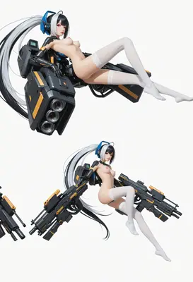 Cybernetic Warrior in Tactical Gear