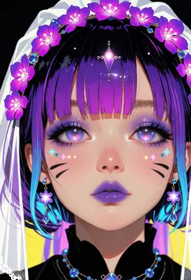 Ethereal Bride With Galaxy Eyes