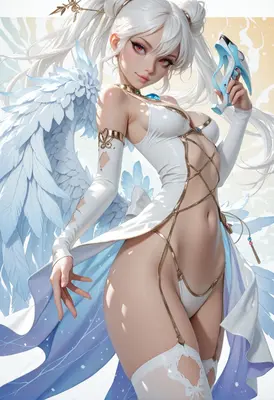 Celestial Guardian in White Wings