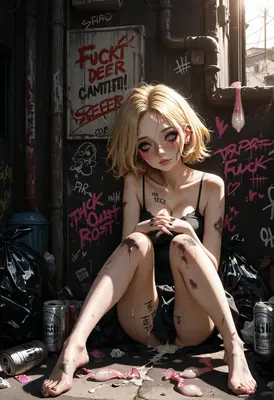 Lost Soul in the Gritty Alleyway