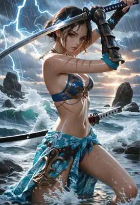 Storm Wielding Warrior of the Tides