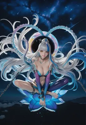 Celestial Siren on a Lotus Throne