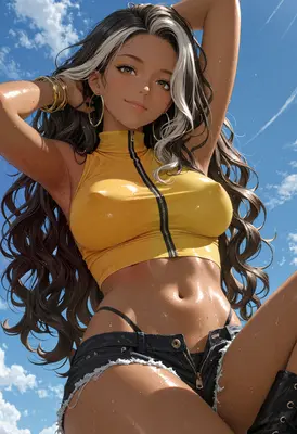 Sun-Kissed Beauty Under A Summer Sky