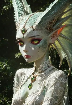 Ethereal Dragon Princess in Porcelain