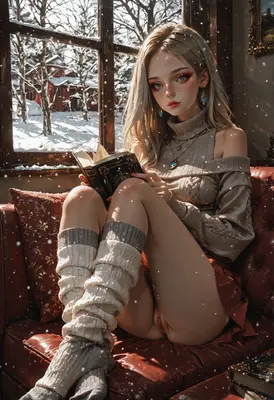 Winter Reading by the Window