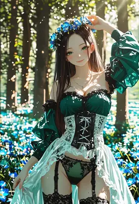 Forest Maiden in Floral Crown